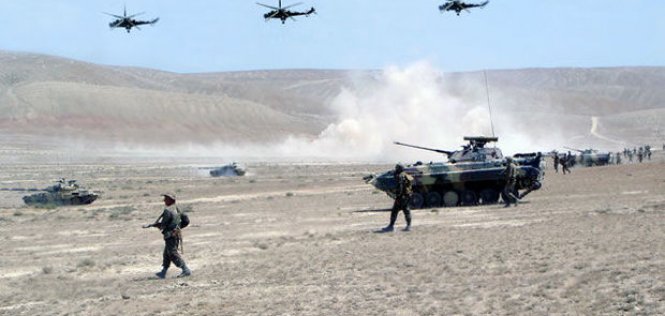 В Нахчыване военные учения