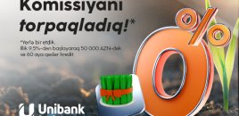 Unibankdan son çərşənbə aksiyası: Komissiyasız kredit!