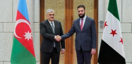 Azərbaycan Baş nazirinin müavini Samir Şərifov Suriyanın keçid dövrü Prezidenti ilə görüşüb