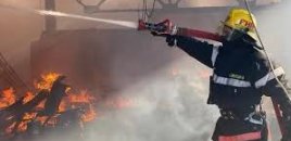 Sumqayıtda fərdi yaşayış evində güclü yanğın başlayıb