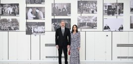 Mehriban Əliyeva İlham Əliyevlə Ağdama səfərindən görüntülər paylaşıb