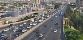 Bakıda bu yollarda sıxlıq var - SİYAHI