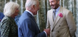 Bekhem Kral Çarlz və Kraliça Kamilla ilə görüşüb - FOTOLAR