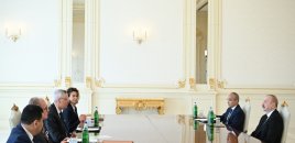 İlham Əliyev Alman İqtisadiyyatının Şərq Komitəsinin sədrini qəbul etdi