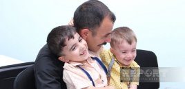 Naxçıvanda məhkum valideynlər uşaqları ilə görüşdü