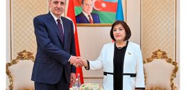 Sahibə Qafarova TBMM-in sədrini təbrik edib