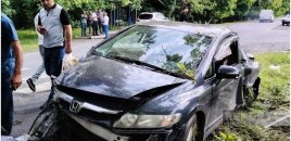 Qaxda iki avtomobil toqquşdu, xəsarət alanlar var
