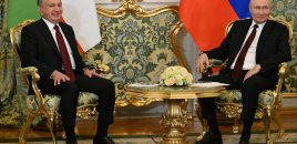 Putin özbəkistanlı həmkarı ilə müzakirə APARDI