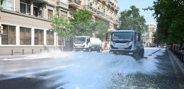Paytaxtda növbəti geniş təmizlik işləri aparılıb