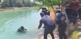 Kanala düşən uşağı xilas etməyə çalışan gəncin meyiti tapıldı