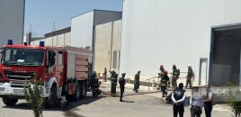 Sumqayıtda tekstil fabrikindəki yanğın söndürüldü