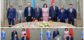 Belarus Parlamentinin sədri "Azərbaycan-Belarus Gənclər Forumu"nun iştirakçılarını qəbul etdi - FOTOLAR