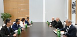 Prezident Çinin “Dongfang Electric İnternational Corporation” Şirkətinin İdarə Heyətinin sədrini qəbul edib