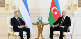Azərbaycan və Özbəkistan prezidentlərinin təkbətək görüşü olub