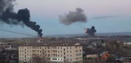 Rusiya Odessada çoxmərtəbəli yaşayış binasına zərbə endirib, yaralılar var