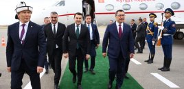 Qırğızıstan Prezidenti Sadır Japarov Azərbaycana səfərə gəlib