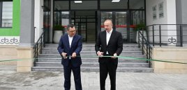 Azərbaycan və Qırğızıstan liderləri Ayköl Manas adına Xıdırlı kənd tam orta məktəbinin açılışını edib