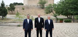 Azərbaycan, Özbəkistan və Qırğızıstan prezidentləri Şahbulaq qalasında olublar