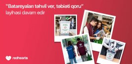 “Batareyaları təhvil ver, təbiəti qoru” layihəsi çərçivəsində 96 kq işlənmiş batareya toplandı