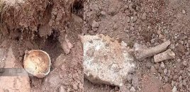 Laçında insan skeletinin qalıqları tapıldı