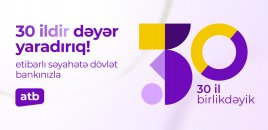Azər Türk Bankın 30 yaşı tamam oldu