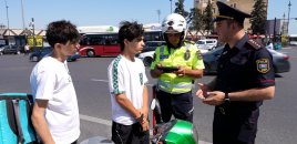 İkitəkərli nəqliyyatın sürücüləri diqqət-Polis maarifləndirir - VİDEO