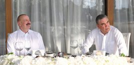 İlham Əliyev və Qurbanqulu Berdiməhəmmədov birgə nahar ediblər