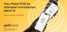 Yelo Mobil POS ilə Visa ödənişlərinə 0% komissiya!