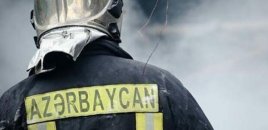 Zaqatalada açıq ərazidə yanğın oldu - FOTO