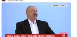 Tramp İlham Əliyevin çıxışını paylaşdı - Video