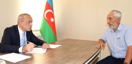 Zaur Mikayılov Xızı rayonunda vətəndaşlarla görüşüb