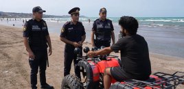 Polis çimərliklərdə profilaktik tədbirləri davam etdirir - VİDEO