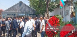 Milli Qəhrəman Natiq Qasımovun anası ilə vida mərasimi keçirilir - FOTO