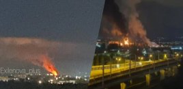 Soçidə neft bazasına PUA zərbəsi endirilib, yanğın olub