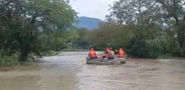 Rusiyanın Krasnodar diyarında daşqın olub, küçələri, yolları su basıb