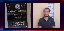 Polis silsilə oğurluq edən şəxsi saxladı