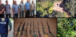 Balakəndə dağda narkotik becərən silahlı dəstə ifşa olunaraq həbs edilib - FOTOLAR