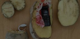 Həbsxanaya kartofun içərisində telefon keçirmək istədi