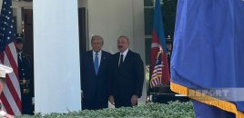 Donald Trampla İlham Əliyevin görüşü başlayıb - VİDEO