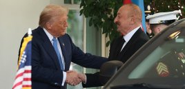 Donald Trampla İlham Əliyevin görüşü başlayıb - VİDEO