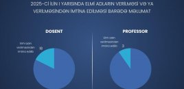 İlk 6 ayda professor elmi adı verilən şəxslərin sayı AÇIQLANDI