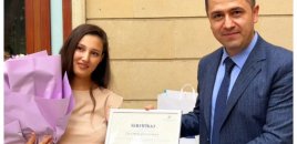Bakı metropoliteninin “ən gənc sərnişini”nə xüsusi sertifikat təqdim olunub