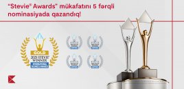 Kapital Bank 5 nominasiyada nüfuzlu “Stevie Awards” mükafatına layiq görüldü