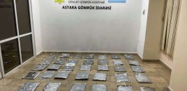 “Astara” gömrük postunda 30 kiloqramdan artıq narkotik vasitə aşkar edilib