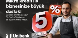 “Unibank”ın yay kampaniyası avqustun 31-dək uzadılıb