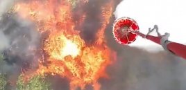 Ağdarədə dağlıq ərazidəki yanğın söndürüldü - VİDEO