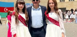 Aktyorun hər iki qızı tələbə oldu