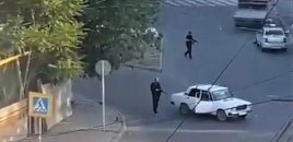 Mahaçqalada ticarət mərkəzində atışma olub