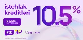 Azər Türk Bank kredit faizini endirdi