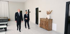 Prezident Səməd Vurğun adına Yaradıcılıq Evinin açılışında - FOTOLAR